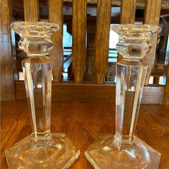 Mikasa Cambridge Clear Crystal Candlestick Pair — New Without Box - Picture 6 of 15